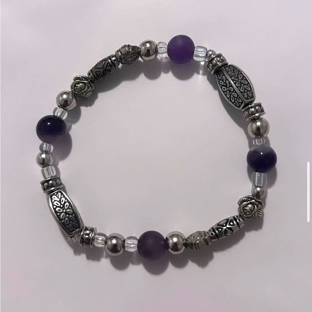 Purple tribal bracelet
